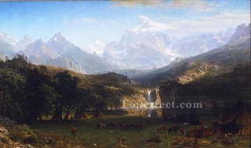 Las Montañas Rocosas Landers Peak Albert Bierstadt Pinturas al óleo